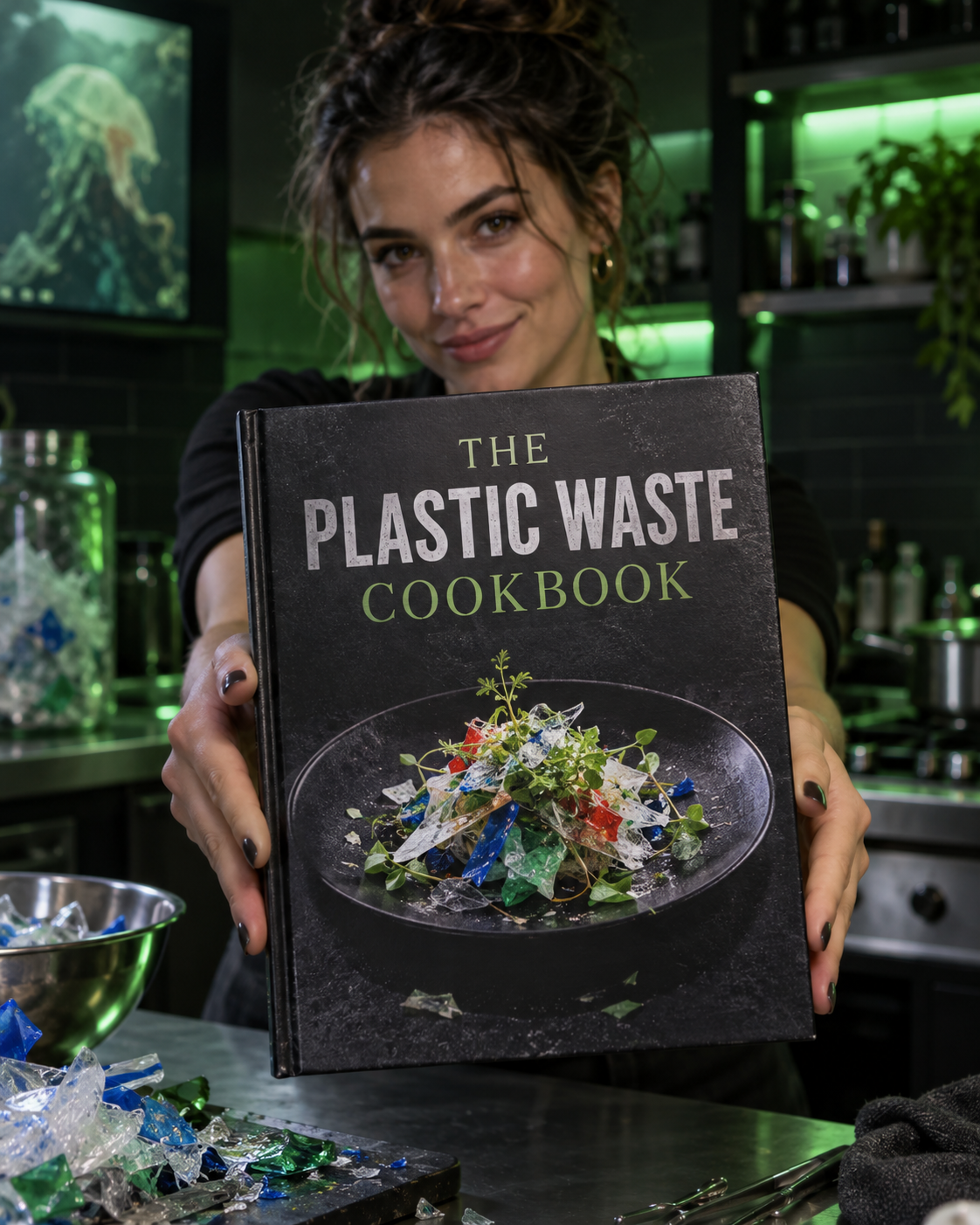 Chef creator revealing The Plastic Waste Cookbook